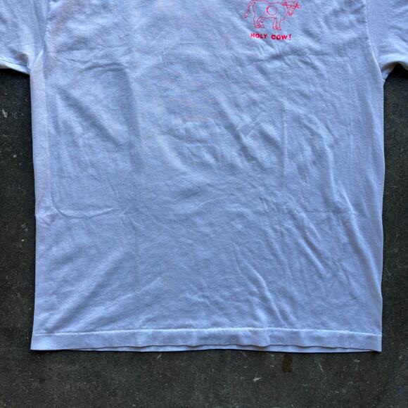 Harry and Steves Mens Vintage T-Shirt Size XL Single Stitch USA Vintage Neon 90s - Picture 8 of 9